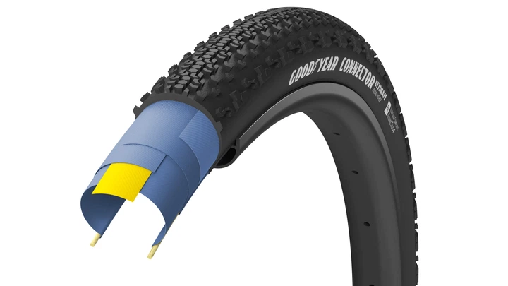 Покрышка GoodYear Connector 700x45 (45-622), Tubeless Ready, чёрная - Фото 1 Покрышка GoodYear Connector 700x45 (45-622), Tubeless Ready, чёрная - изображение 1