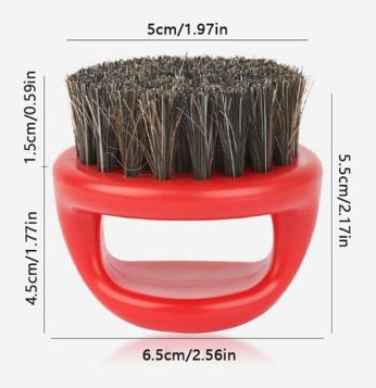 Расческа-щетка для бороды деревянная с натуральной щетиной Proline Barber G-133 крансый - изображение 2
