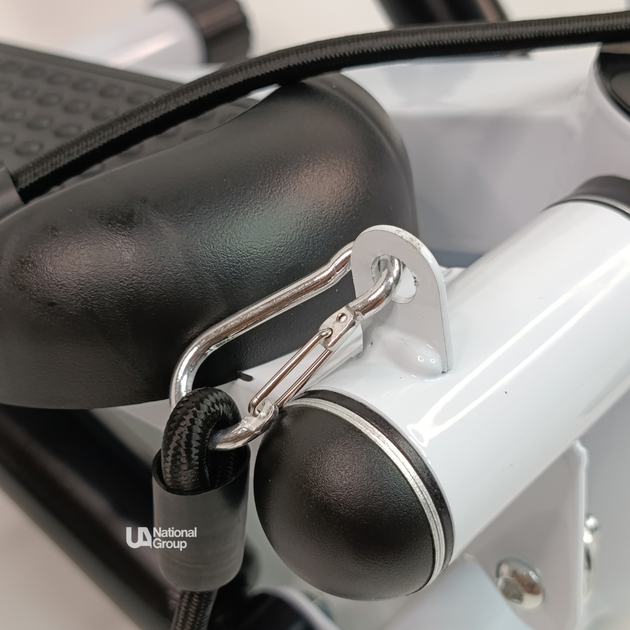 Степпер для дома гидравлический с эспандерами и LCD-дисплеем, домашний тренажёр до 100 кг для ног и ягодиц с регулировкой нагрузки, счётчиком шагов, калорий, времени и темпа, STR-026-White - Фото 15 Степпер для дома гидравлический с эспандерами и LCD-дисплеем, домашний тренажёр до 100 кг для ног и ягодиц с регулировкой нагрузки, счётчиком шагов, калорий, времени и темпа, STR-026-White - изображение 15