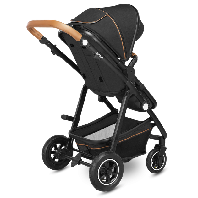 Универсальная коляска 2 в 1 Lionelo AMBER GREY GRAPHITE, люлька, прогулочный блок - изображение 5