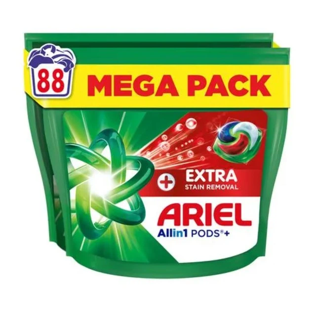 ARIEL Pods+ All-in-1 Extra Stain Removal 88 шт, капсули для пральної машини з посиленим виведенням складних плям - зображення 6
