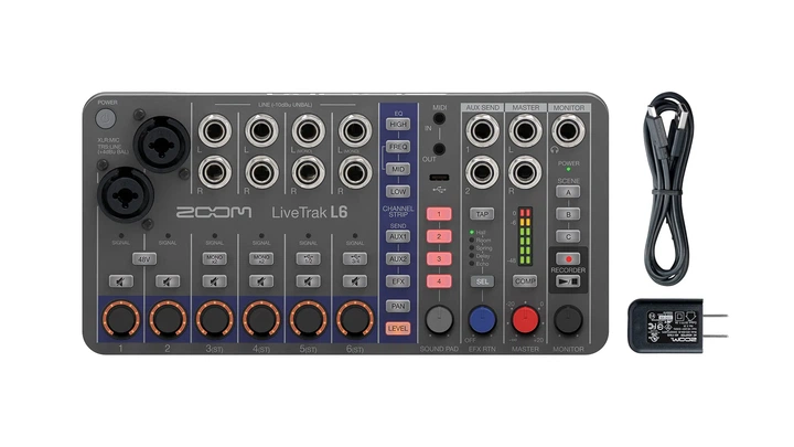 Цифровий мікшер-рекордер Zoom LiveTrak L6 - зображення 4