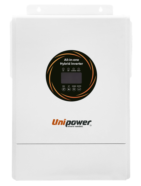 Гібридний інвертор «UNIPOWER» AL-6KW Pro MPPT 100 WIFI (6 кВт) - Фото 1 Гібридний інвертор «UNIPOWER» AL-6KW Pro MPPT 100 WIFI (6 кВт) - зображення 1