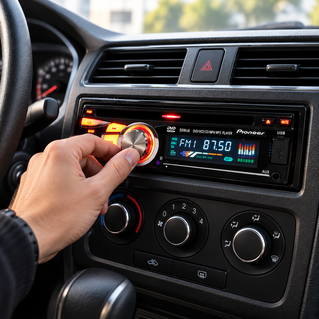 Автомагнитола Pioneer 3218 1 DIN с DVD-приводом, USB, SD, AUX и пультом ДУ - изображение 2