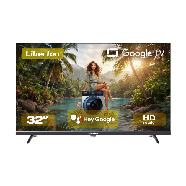 Телевизор LIBERTON, 32", Smart TV, Google TV, HD Ready, Wi-Fi, голосовое управление - Фото 6 Телевизор LIBERTON, 32", Smart TV, Google TV, HD Ready, Wi-Fi, голосовое управление - изображение 6