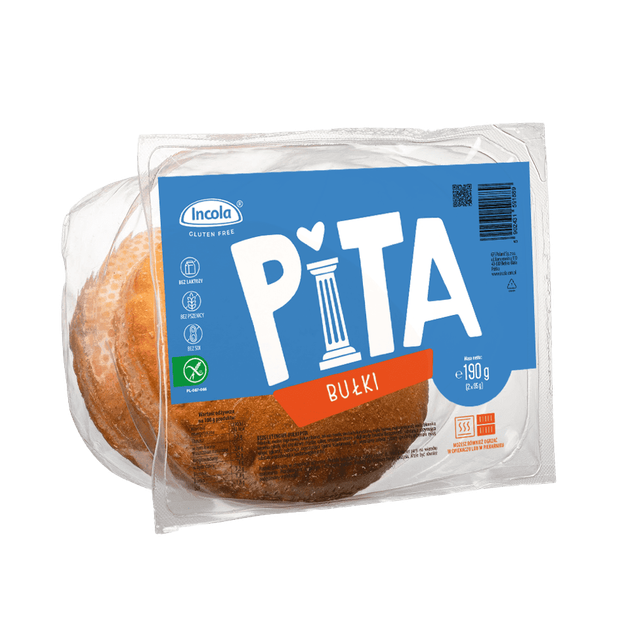 Булочка Піта без глютену веганська Pita INCOLA 190 г - Фото 1 Булочка Піта без глютену веганська Pita INCOLA 190 г - зображення 1