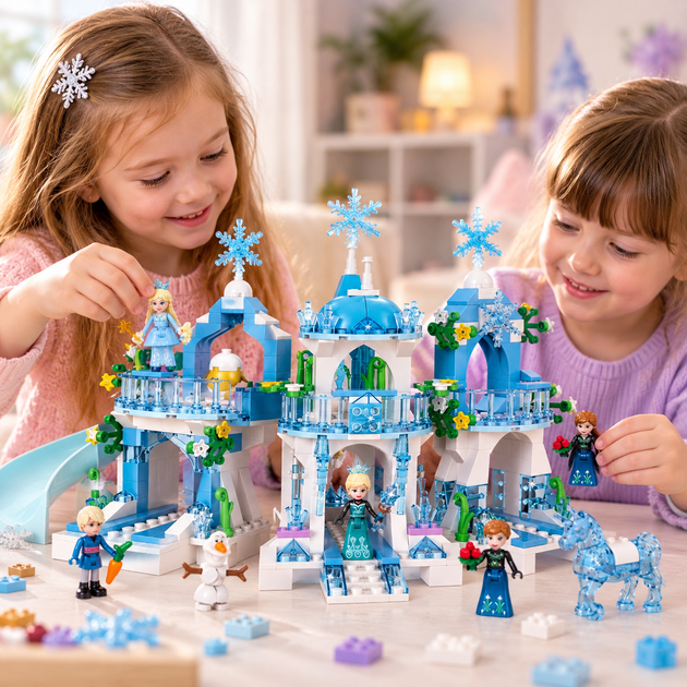 Конструктор Frozen Ледяной замок Эльзы 504 детали с фигурками для детей от 8 лет - изображение 6