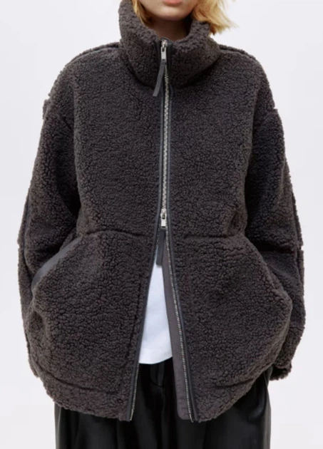 Куртка H&M 18619 Темний сірий M (1226) - Фото 3 Куртка H&M 18619 Темний сірий M (1226) - изображение 3