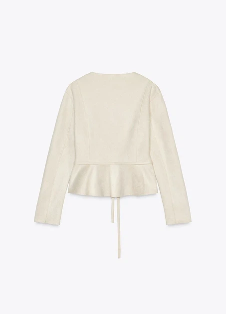 Куртка Zara 18614 Кремовий M (4968) - изображение 4