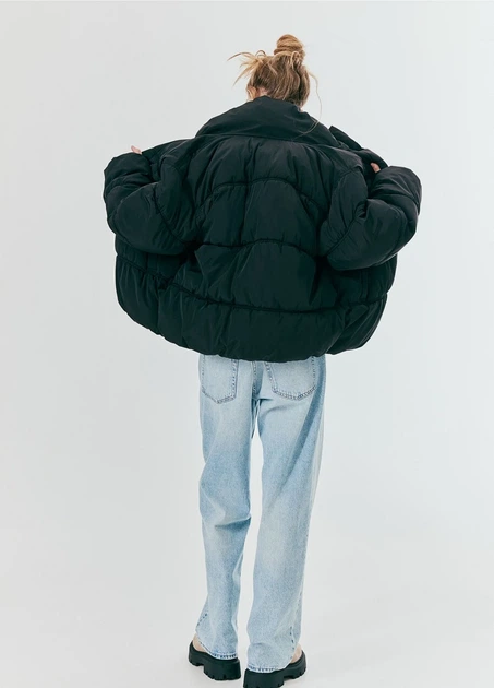 Куртка H&M 18530 Чорний XXL (1161) - Фото 2 Куртка H&M 18530 Чорний XXL (1161) - изображение 2