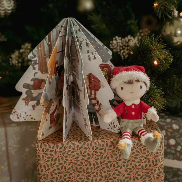 Zestaw prezentowy Little Dutch LD4872 Christmas book with Jim plush (8713291448728) - obraz 8