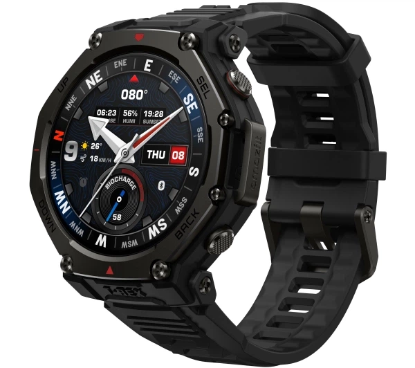 Смартгодинник Amazfit T-Rex 3 Pro Функції ШІ 48мм Чорний - Фото 1 Смартгодинник Amazfit T-Rex 3 Pro Функції ШІ 48мм Чорний - изображение 1
