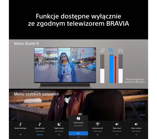 Аудіосистема Sony BRAVIA Theatre Trio HT-A8. 3.0.2 Wi-Fi Bluetooth AirPlay Dolby Atmos - изображение 6