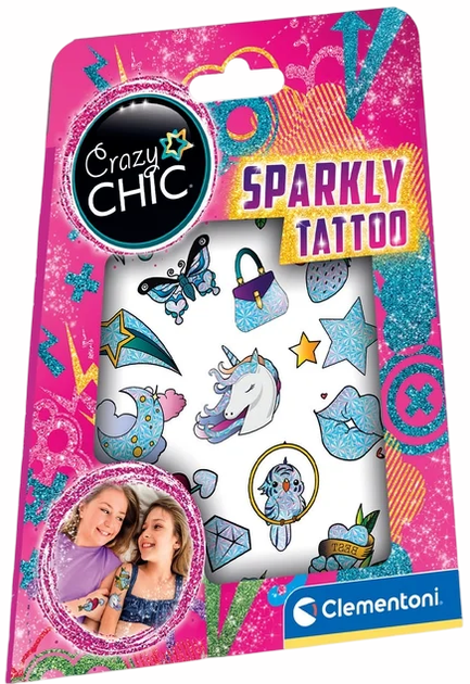 Zestaw tatuaży tymczasowych Clementoni Crazy Chic - Urban Tattoo Glitter 18685 (8005125186853) - Zdjęcie 1 Zestaw tatuaży tymczasowych Clementoni Crazy Chic - Urban Tattoo Glitter 18685 (8005125186853) - obraz 1