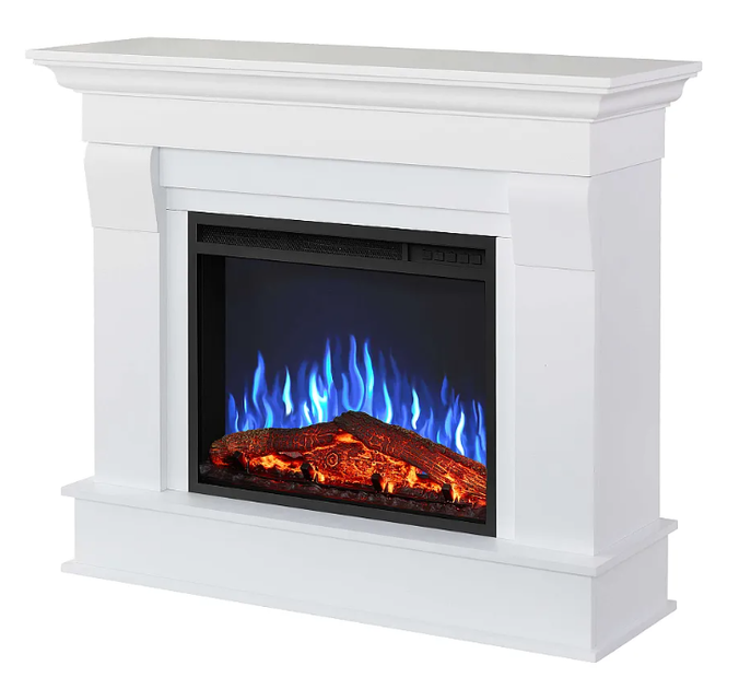 Камінокомплект з порталом обігрівом ArtiFlame 1800 Вт Пристінний електрокамін зі звуком горіння вогню 3D ефектом полум’я таймером - зображення 4