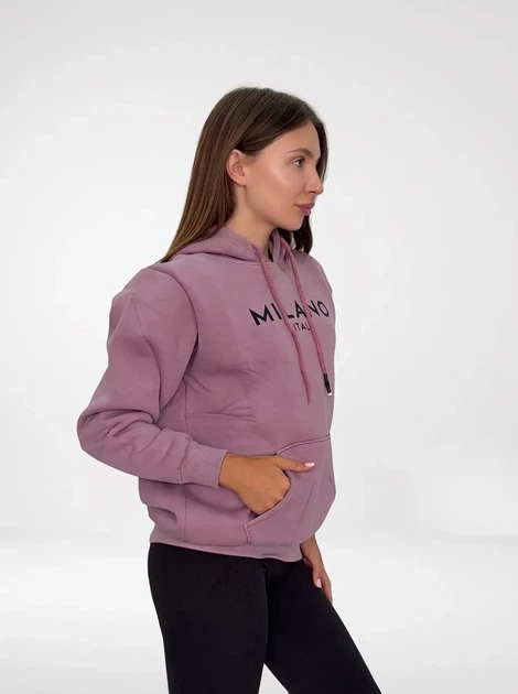 Жіноче худі з написом на флісі Pink Daisy Бузковий XL (6422) - Фото 3 Жіноче худі з написом на флісі Pink Daisy Бузковий XL (6422) - зображення 3