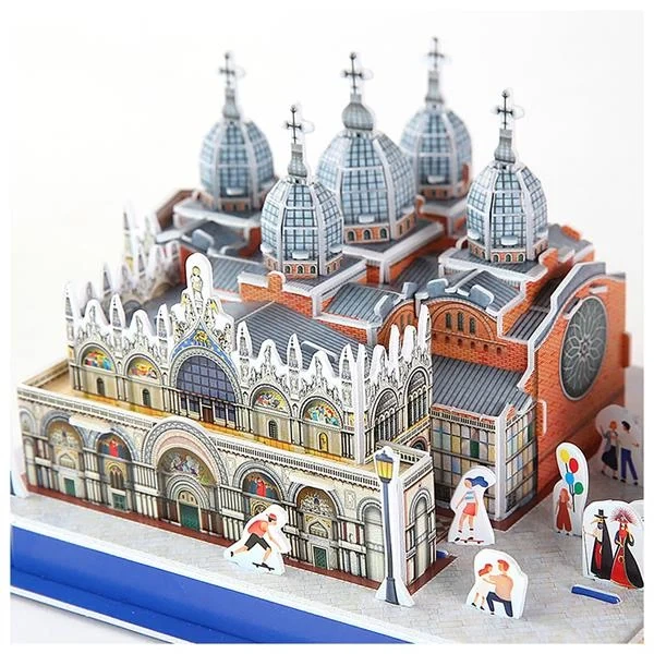 3D пазл CubicFun City Line Венеция 126 деталей - изображение 3