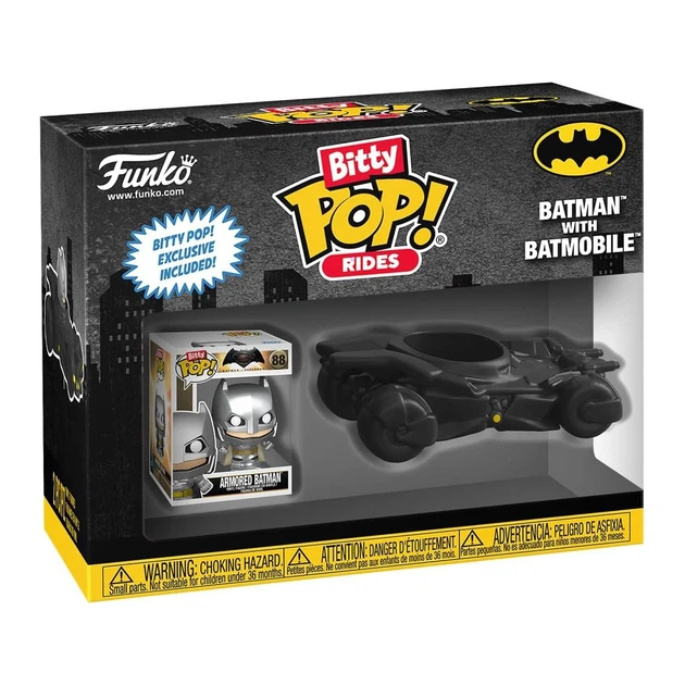 Набор фигурок Funko Bitty Pop Ride Бэтмен и бэтмобиль серия DC 2 фигурки - Фото 1 Набор фигурок Funko Bitty Pop Ride Бэтмен и бэтмобиль серия DC 2 фигурки - изображение 1