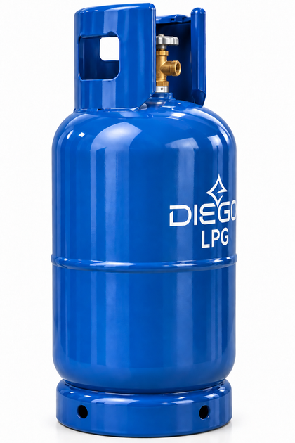 Газовый баллон LPG 27л для пропана, бутана и пропан-бутана, стальной DIEGO - изображение 4