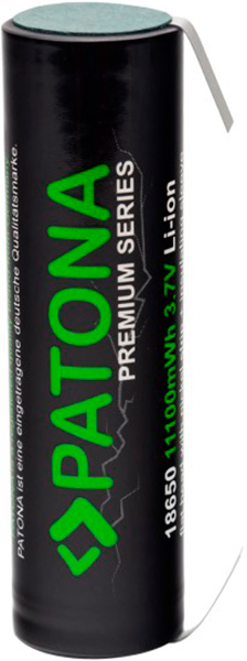 Акумулятор PATONA 18650 Li-Ion 3.7 V 3350 mAh (4055655244893) - Фото 2 Акумулятор PATONA 18650 Li-Ion 3.7 V 3350 mAh (4055655244893) - зображення 2
