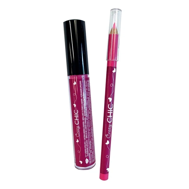 Zestaw kosmetyków do ust Clementoni Crazy Chic Lovely Make-up: Lip gloss and Lip Pencil Strawberry (18910) (8005125189106) - obraz 2
