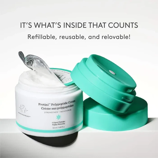 Зволожуючий крем з пептидами для обличчя Drunk Elephant Protini™ Polypeptide Firming Refillable Moisturizer with Peptides 50 м - зображення 4