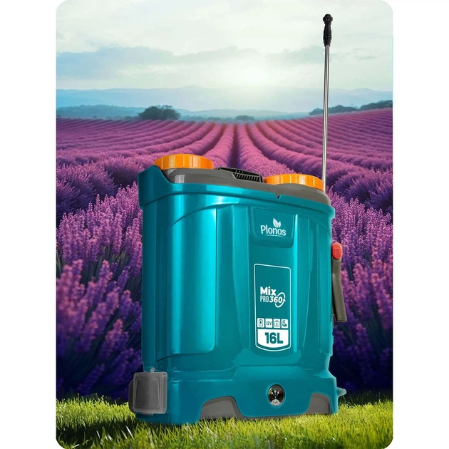 Акумуляторний обприскувач з мішалкою Plonos PL-604 (460400) - Фото 2 Акумуляторний обприскувач з мішалкою Plonos PL-604 (460400) - зображення 2