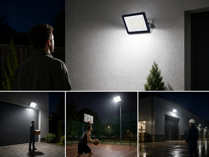 Світлодіодний прожектор AEON LED 300W холодне світло 6400K потужність 300 Вт світловий потік 27000 Лм ступінь захисту IP66 - изображение 2