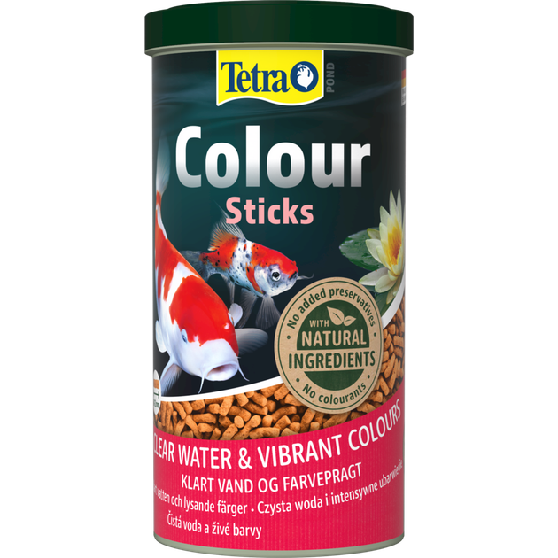 Корм Tetra Pond Colour Sticks для всех прудовых рыб, для яркости окраски, 1 л (палочки) - изображение 4