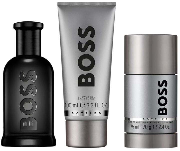 Zestaw męski Hugo Boss Bottled Perfumy 100 ml + Żel pod prysznic 100 ml + Dezodorant 75 ml (3616306699281) - obraz 3