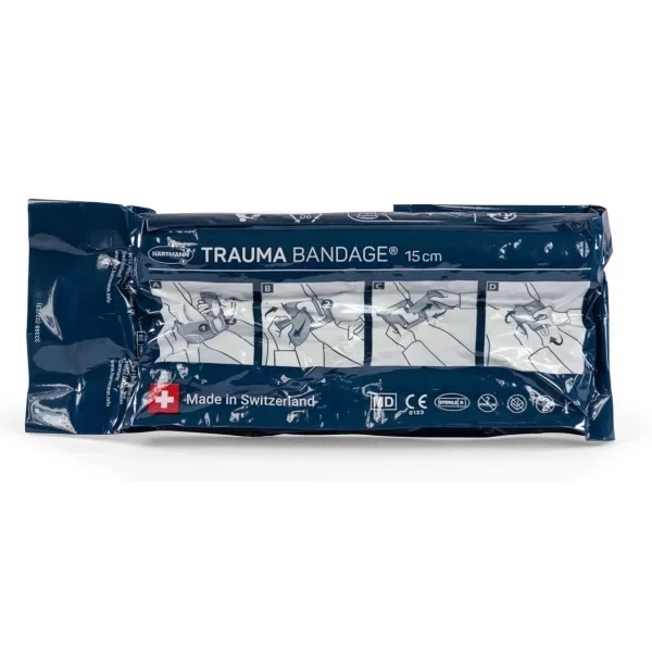 Бандаж HARTMANN TRAUMA BANDAGE 15 см (6") з N-аплікатором тиску (ізраїльський бандаж, бандаж Хартмана) - зображення 4