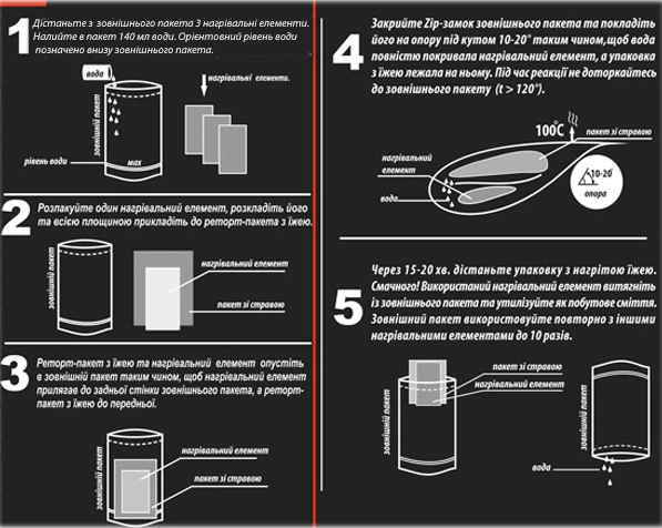 Беспламенный нагреватель пищи Energy of Nature самонагревающийся 3 шт - изображение 7