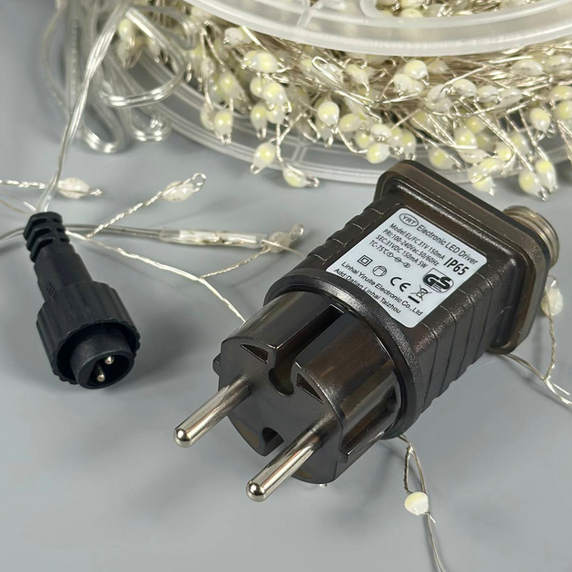 Гірлянда Ведмедик 30 м 6 Вт таймер пульт дистанційного керування Xmas Білий - зображення 9