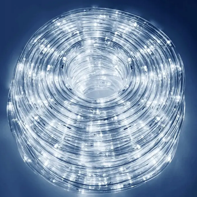 Гірлянда світлодіодна 50m 400 LED для прикрашання Великі краплі роси Білий - зображення 6