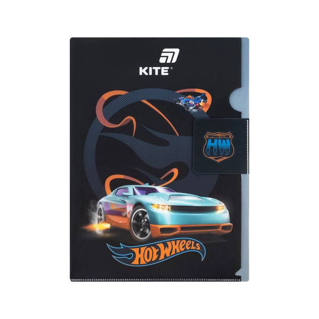 Папка – уголок Kite с клапаном A4 Hot Wheels- 2 (HW25-248-2) - Фото 1 Папка – уголок Kite с клапаном A4 Hot Wheels- 2 (HW25-248-2) - изображение 1