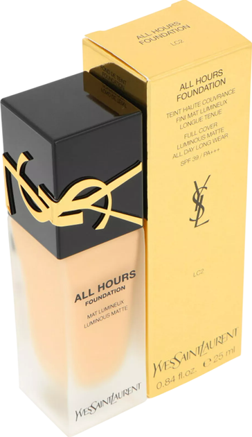 Podkład w płynie Yves Saint Laurent All Hours Foundation Luminous Matte LC2 25 ml (3614273593489) - Zdjęcie 4 Podkład w płynie Yves Saint Laurent All Hours Foundation Luminous Matte LC2 25 ml (3614273593489) - obraz 4