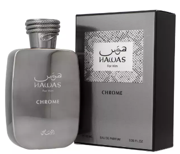 Woda perfumowana męska Rasasi Hawas Chrome For Him 100 ml (614514331095) - Zdjęcie 1 Woda perfumowana męska Rasasi Hawas Chrome For Him 100 ml (614514331095) - obraz 1