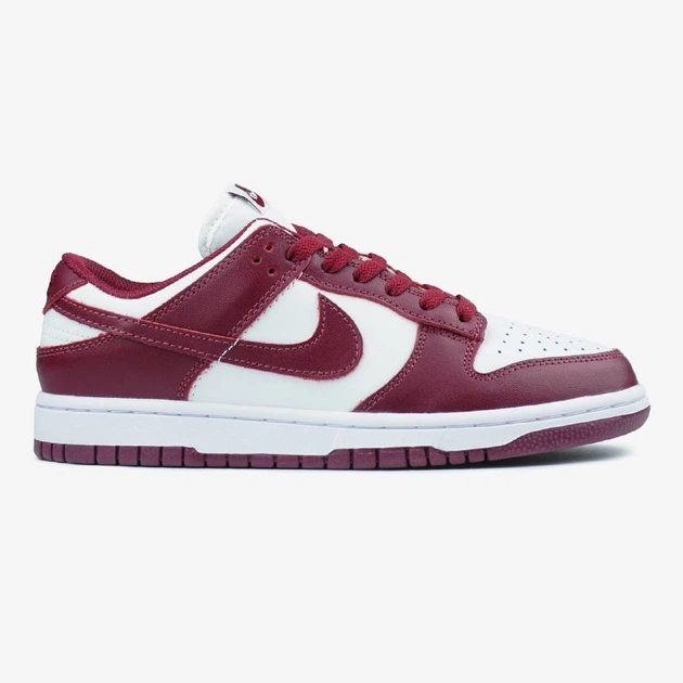 Жіночі кросівки Nike Dunk Low Team Red Bordo White 40 - изображение 9