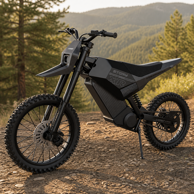 Електрокросбак Corso Storm E-2500 Neo XR-34090 2500 W пік 4000 W 60 V 27 Ah 70 км/год діртбайк Чорний - изображение 3
