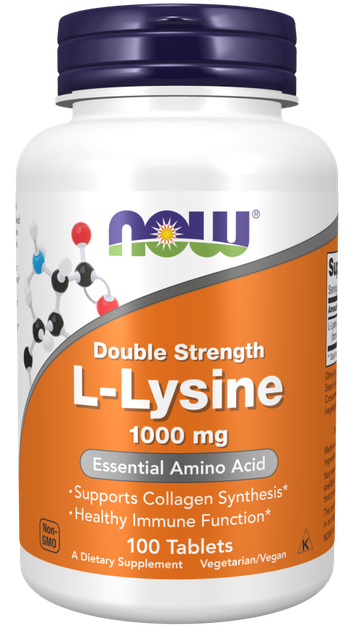 Now Foods L-Lysine 1000 мг 100 таблеток, л-лизин lysine - Фото 1 Now Foods L-Lysine 1000 мг 100 таблеток, л-лизин lysine - изображение 1