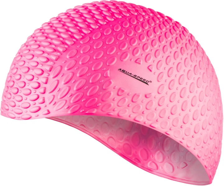 Шапка для плавання AQUA SPEED силікон OSFM рожевий - Фото 2 Шапка для плавання AQUA SPEED силікон OSFM рожевий - зображення 2