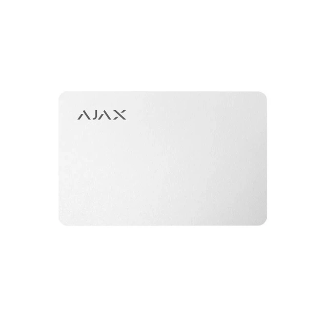 Безконтактна картка Ajax Pass Jeweller 86х54х0,8 мм пластик біла - зображення 2