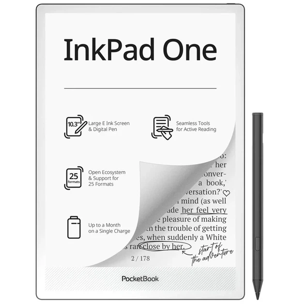 Электронная книга PocketBook E Ink 10.3" Matte Black 32 ГБ с подсветкой - изображение 2