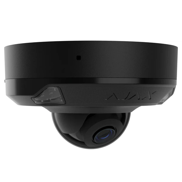 IP-Камера проводная Ajax DomeCam Mini HL black, 5 Мп, 4 мм, гибридная подсветка IR 15 м, белый LED 15 м, Poe, True WDR, IP 65, ИК 15 м, аудио, угол обзора 75° до 85°, мини купольная, черная. - изображение 6
