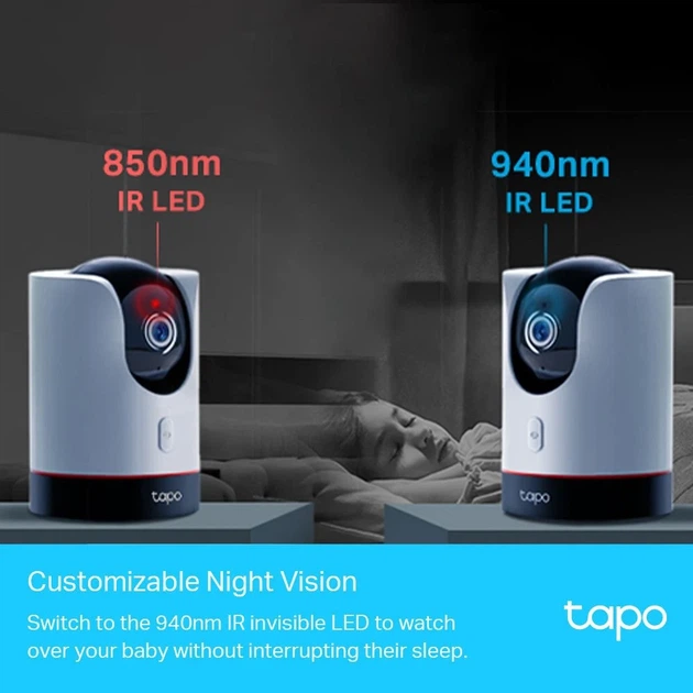 IP-камера TP-LINK Tapo C225 3MP N300 microSD, обнаружение движения, 360°, микрофон. - изображение 6