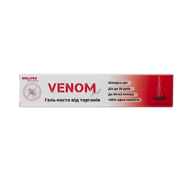 Гель-паста від тарганів Venom Gel 35 мл у шприці-дозаторі (P000324) - Фото 3 Гель-паста від тарганів Venom Gel 35 мл у шприці-дозаторі (P000324) - зображення 3