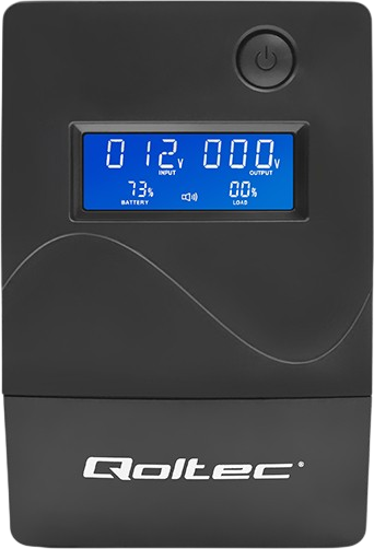 ДБЖ Qoltec Monolith 650VA 360W LCD USB RJ45 (5901878539782) - зображення 2