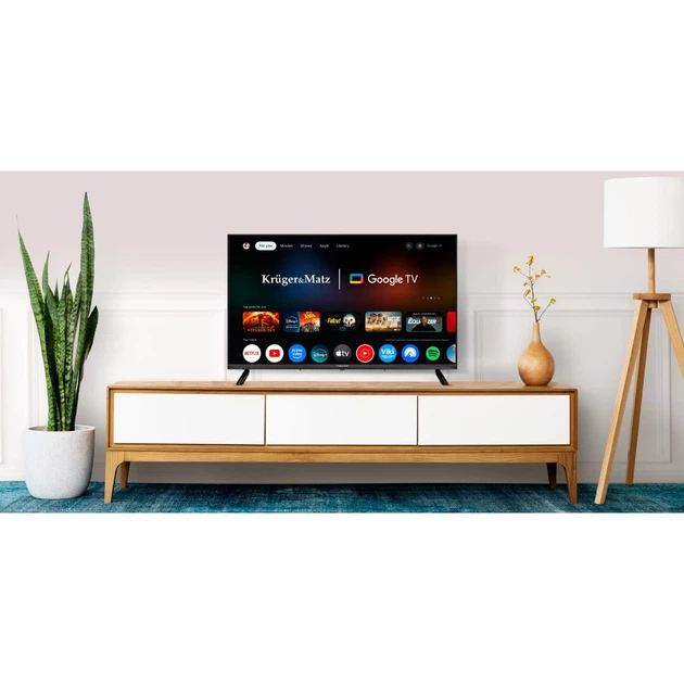 Телевизор Krüger&Matz 32" HD Google TV 5.0 DVB-T2/S2/T/C H.265 HEVC (KM0232HD-G) - Фото 10 Телевизор Krüger&Matz 32" HD Google TV 5.0 DVB-T2/S2/T/C H.265 HEVC (KM0232HD-G) - изображение 10
