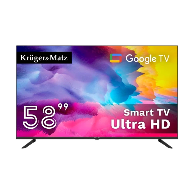 Телевизор Krüger&Matz 58" UHD Smart DVB-T2/S2 H.265 (KM0258UHD-G2) - Фото 1 Телевизор Krüger&Matz 58" UHD Smart DVB-T2/S2 H.265 (KM0258UHD-G2) - изображение 1