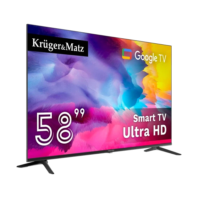 Телевизор Krüger&Matz 58" UHD Smart DVB-T2/S2 H.265 (KM0258UHD-G2) - Фото 3 Телевизор Krüger&Matz 58" UHD Smart DVB-T2/S2 H.265 (KM0258UHD-G2) - изображение 3